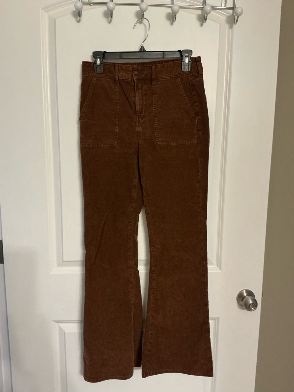 American Eagle Outfitters Womens Brown Corduroy Flare Bootcut Pants Size 4